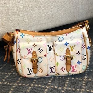 Authentic Louis Vuitton Lodge Pm Murakami Hobo Bag